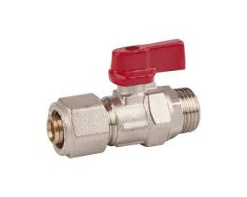 Кран шаровый НР (компресс.) 16x1/2 (KR351) TM KOER WING Кран шаровый НР (компресс.) 16x1/2 (KR351) TM KOER WING