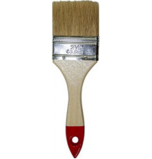 Кисть 2,5"(65мм) натуральная щетина, дер. ручка, серия-01 (эконом) (уп.12шт) - TM BAU WELT