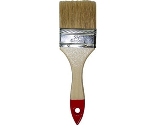 Кисть 2,5"(65мм) натуральная щетина, дер. ручка, серия-01 (эконом) (уп.12шт) - TM BAU WELT Кисть 2,5"(65мм) натуральная щетина, дер. ручка, серия-01 (эконом) (уп.12шт) - TM BAU WELT