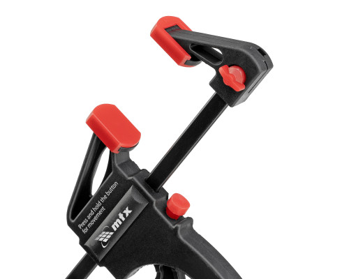 Струбцина F-образная 150х45х265мм, быстрозажимная, фиксатор, 2-х к-ная рукоятка (уп.12шт)-TM MTX