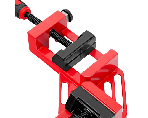 Струбцина угловая, 2 1/2"-65мм, быстроразжим., двухкомпонент. рукоятки (уп.12/1)-TM MTX