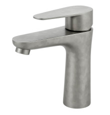 Смеситель для умывальника хром мат INOX Rubano 27577