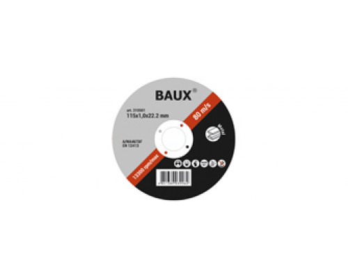 Диск 180х1,6х22,2мм отрезной по металлу - ТМ BAUX Диск 180х1,6х22,2мм отрезной по металлу - ТМ BAUX