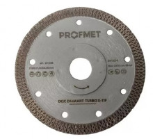 Диск алмазн. 125 х 1,4 х 22,23мм TURBO X-TIP "PROFMET" суха резка - ТМ PROFMET