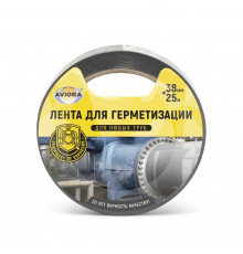 Лента клейкая для герметизации черная 38мм х 25м (ТМ AVIORA)