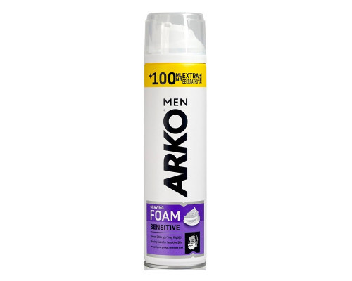 Пена для бритья 300 мл + 100мл Sensitive Arko Men