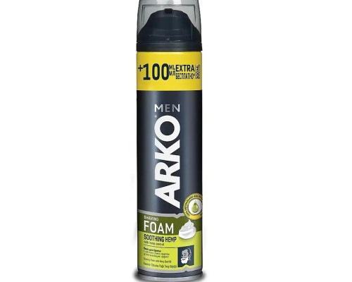 Пена для бритья 300 мл + 100мл Soothing Hemp Arko Men