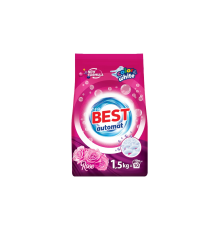 Порошок стиральный автомат 1,5 кг Rose Color & White Best