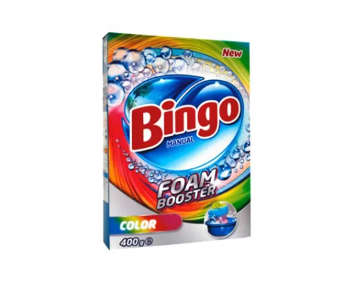 Порошок стиральный ручн. cтирка 400 гр Color Bingo