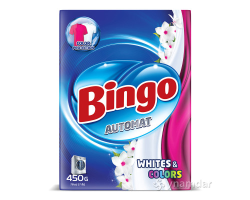 Порошок стиральный автомат 450 гр White & Colors Bingo