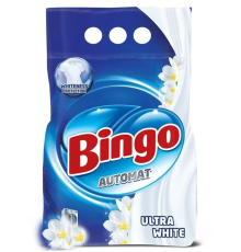 Порошок стиральный автомат 1,5 кг Ultra White Bingo