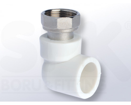 Угол D 25-3/4 с накидной гайкой (10; 130) ТМ SPK