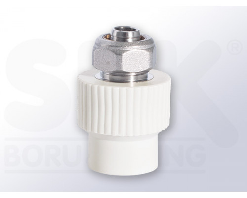 Муфта НР (ПРХ) D20-1/2 d16 для PEX (10/80) TM SPK Муфта НР (ПРХ) D20-1/2 d16 для PEX (10/80) TM SPK