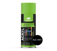 Спрей-краска акриловая универсальная ACRYL SPRAY (400мл) RAL 9005 черный глянцевый