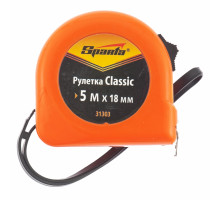 Рулетка 5м х 18мм Classic, пластиковый корпус (уп.12шт) - TM Sparta