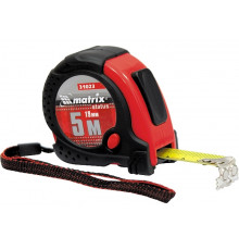 Рулетка 5м х 19мм Status Magnet, обрезиненный корпус, зацеп магнит (уп.12шт) - TM MTX
