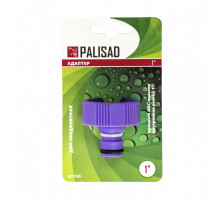 Адаптер пластмассовый, 1", внутренняя резьба -ТМ Palisad