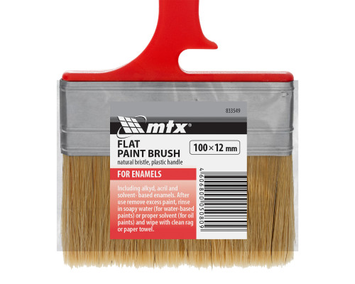 Кисть флейцевая "ЭМАЛИ" 100х12мм, Color Line (уп.10шт) - ТМ MTX