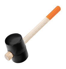 Киянка резиновая, деревянная рукоятка 0,910кг (уп.6шт) - ТМ Sparta.