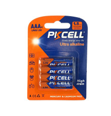 Элемент питания LR03 AAA 1,5V Ultra Alkaline, 4B (уп.4шт) - TM PKCELL