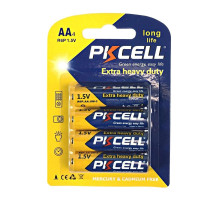 Элемент питания R6P AA 1,5V Extra Heavy Duty, 4B (уп.4шт) - TM PKCELL
