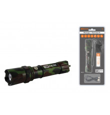 Фонарь"Тактика 4", аккум.,1 LED 5 Вт CREE, 170 лм, алюм., фокус., 1х18650