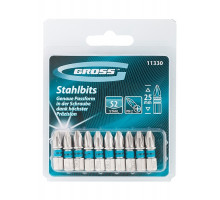 Бита PH 2х25мм, сталь S2, (уп.10шт) - ТМ Gross
