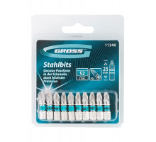 Бита PZ 2х25мм, сталь S2, (уп.10шт) - ТМ Gross