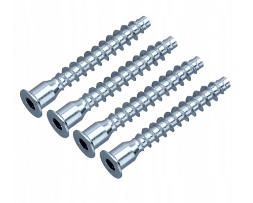 Винт-конфирмат потай 6,4х50 цинк (уп 2000 шт) Wkret-Met