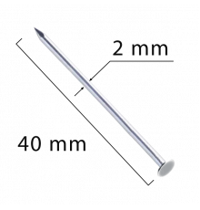 Гвозди строит 2*40 (25кг)