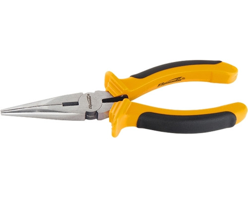 Длинногубцы 160мм Comfort, прямые шлифованные, двухкомпонентные рукоятки (уп.6шт) - TM Sparta