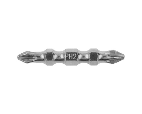Бита двухсторонняя PH2/PZ2х45мм, сталь S2, (уп.10шт) - TM Gross