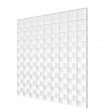 Решетка вентиляционная декоративная потолочная 595мм х 595мм, белая - ТМ ЭРА