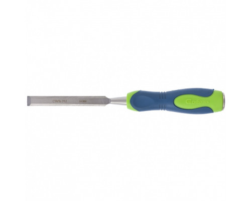 Долото-стамеска 14мм, двухкомпонентная обрезиненная рукоятка (уп.12шт) - ТМ Сибртех