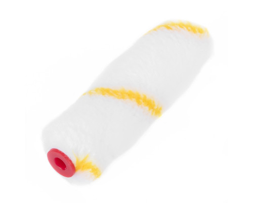 Шубка Polyacryl желтая полоса, 100мм, ворс 12мм, D-16мм, D ручки 6мм - TM MTX