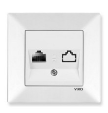 Розетка комп. одинарная (RJ45 CAT5e), серия Meridian (уп.12шт) - TM VIKO