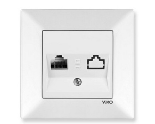 Розетка комп. одинарная (RJ45 CAT5e), серия Meridian (уп.12шт) - TM VIKO