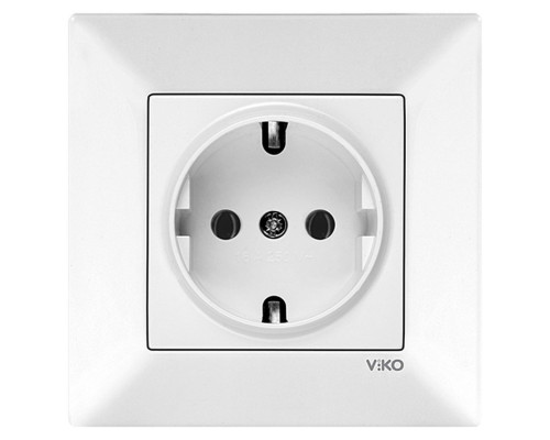 Розетка с/з 16А, винтовое, серия Meridian (уп.12шт) - TM VIKO