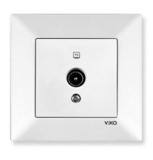 Розетка ТВ проходная, серия Meridian (уп.12шт) - TM VIKO