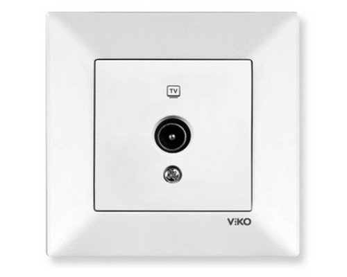Розетка ТВ проходная, серия Meridian (уп.12шт) - TM VIKO