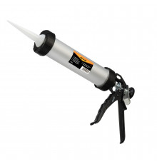 Пистолет для герметика 400мл, "Закрытый", алюминиевый корпус, круглый шток 8мм - ТМ Sparta.