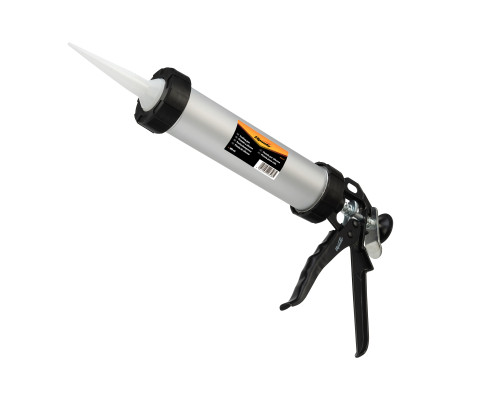 Пистолет для герметика 400мл, "Закрытый", алюминиевый корпус, круглый шток 8мм - ТМ Sparta.