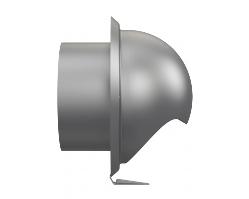 Выход стенной вентиляционный вытяжной металлический с фланцем D100 - ТМ VE