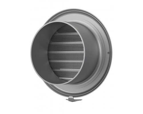 Выход стенной вентиляционный вытяжной металлический с фланцем D100 - ТМ VE