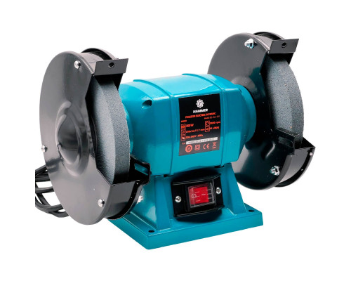 Заточной станок настольный 350W, 2 диска 150мм, 2800 об/мин, BS-AC-911 - TM Hammer