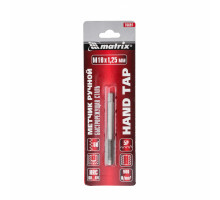 Метчик ручной М10 х 1.25 мм, Р6М5 (уп.500/125шт) - ТМ MTX