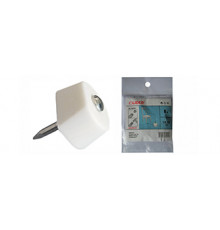 Накладка мебельная 15х6,5 мм с гвоздем, против скольжения 16 шт - ТМ LIDER