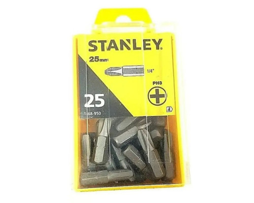 Насадки отверточные Ph3 25мм (25шт) Stanley Насадки отверточные Ph3 25мм (25шт) Stanley