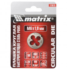 Плашка М10 х 1.5мм, д.30мм (уп.500/125шт) - TM MTX