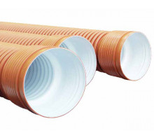 Труба ПП для наружной канализации, гофрированная 110/6000 класс жесткости SN8 ТМ IPlast-cor